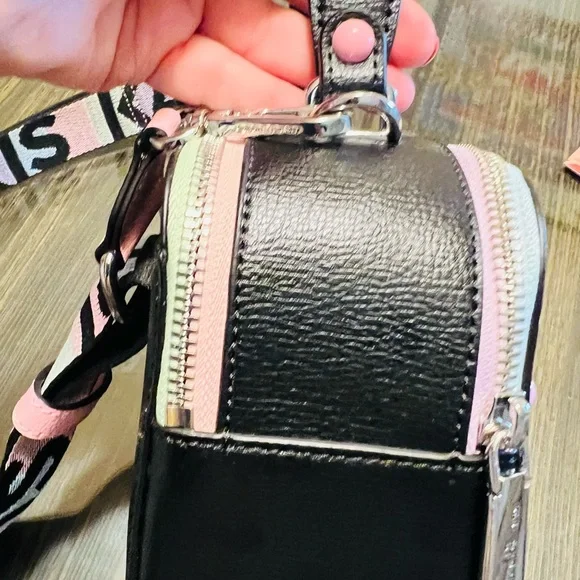 Karl Lagerfeld Black Bag with Multicolor Studs with BONUS bag - Picture 4 of 11